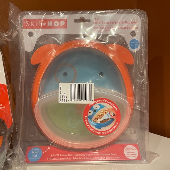 NWT Skip Hop Zoo Baby Feeding Bundle: Bottle, Snack Cup, Plate/Bowl & Utensils - Picture 10 of 10